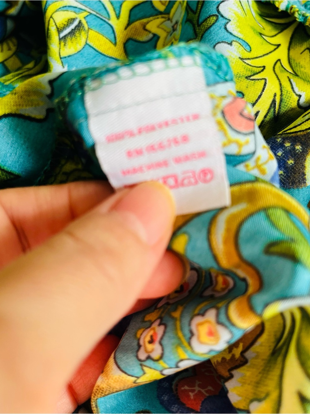 Floral V-Neck Maxi Dress in Teal - Picture 5 of 5